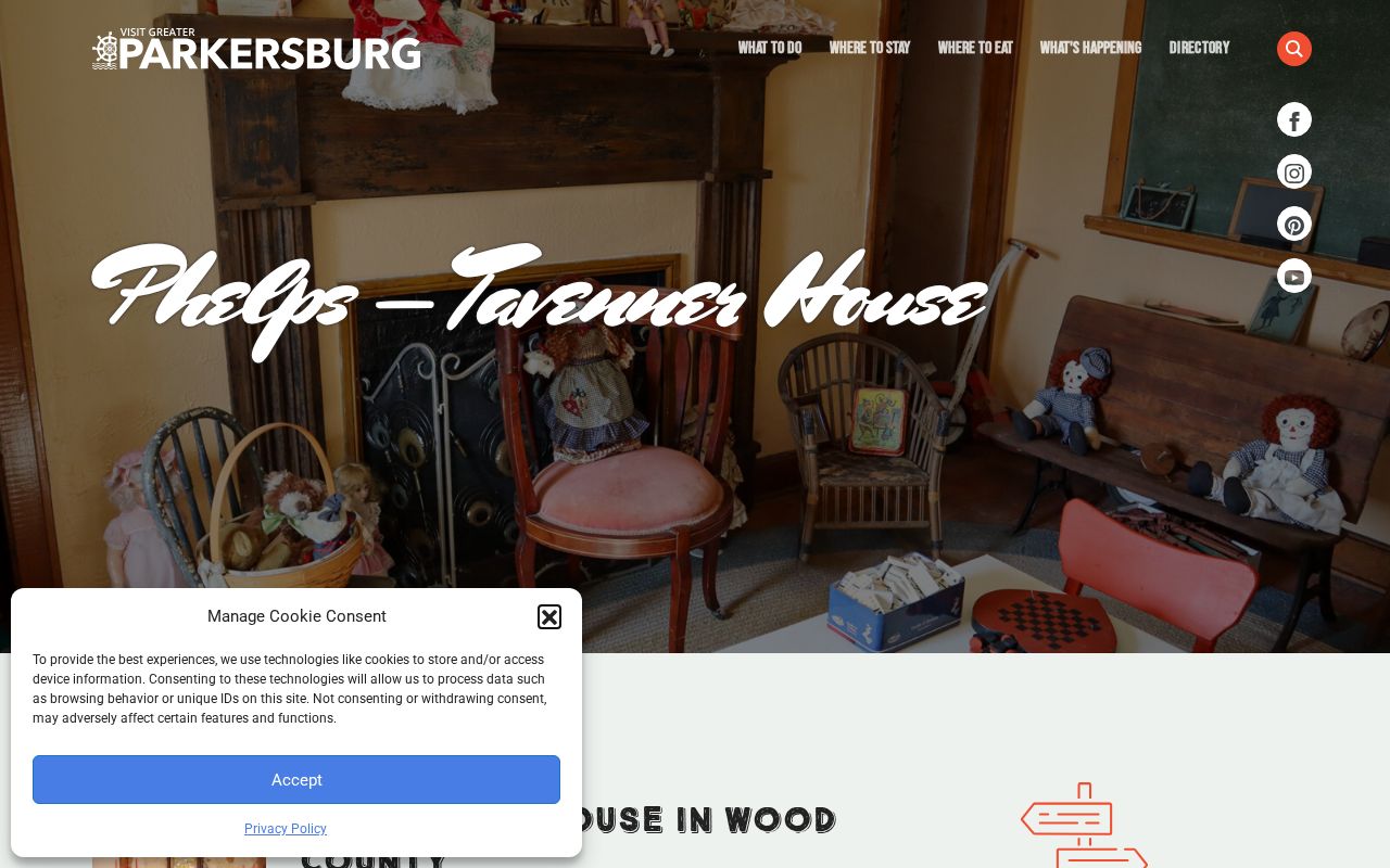 Parkersburg previous residents research at Phelps-Tavenner House
